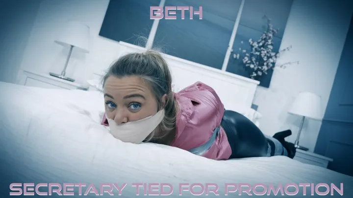 Beth - Secretary Wants the Promotion Alt ( Tape Bondage, Wrap Gagged, OTN Gagged, Bandage Wrap Gagged, Satin Blouse, Leather Pants, Balltie, Duct Tape Gag, Secretary )