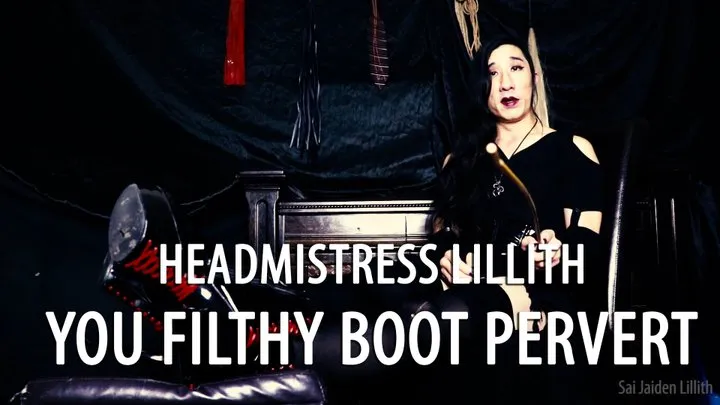Headmistress Lillith You Filthy Boot Pervert JOI Non Gender Specific SaiJaidenLillith