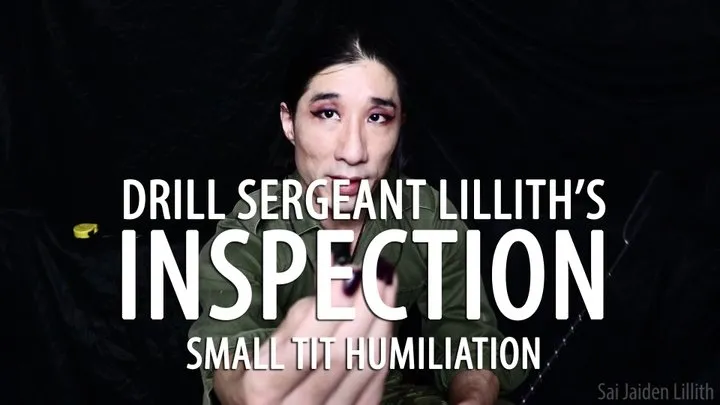 Drill Sergeant Lillith INSPECTION Small Tit Humiliation with SaiJaidenLillith Solo