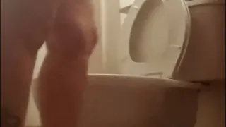 Megan in a hotel potty