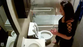 Wall cam multiple bathroom trips