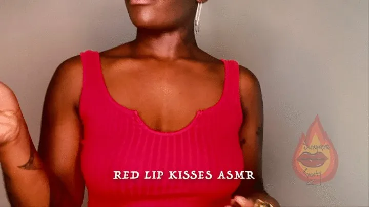 ASMR Red Lip Kisses