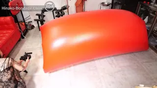 Red Inflatable PVC Sleepsack Abandonment