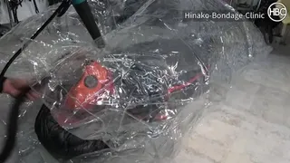 Sub Gets Crushed Inside Clear Inflatable PVC Sack
