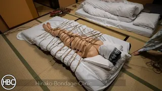 Shibari Rope Bondage Tied to Bed and Made to Rest