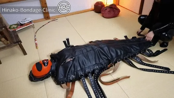 Tatami Room Leather Rest Sack and Rope Bondage; Nipple Play, Face Sitting and Hitachi Play