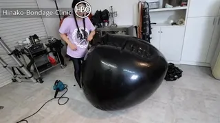 Big Balloon Party; Male and Female Both Take Turns Getting Inside Big Balloon