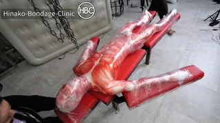 Anatomical Model of the Human Body Gets Crucified and Sliced Up by Axe