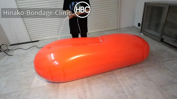 Abandonment Play Inside PVC Inflatable Rest Sack and Vibed with Hitachi