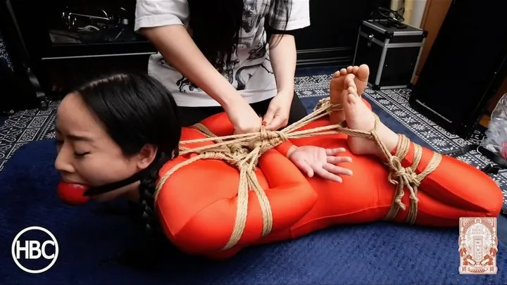 HBC X TBL; Lady Hinako Hogtied in Rope by Mistress Chiaki