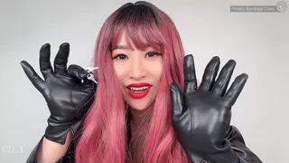 Leather Mistress Hinako Locks Your Dick In a Chastity Belt; POV-JOI (English Subtitles Included)