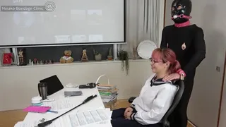 Sadistic School Girl (Cosplay) Ties up Slave and Sits on His Face While Studying!