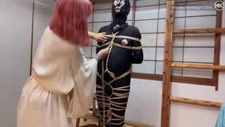 Full Body Shibari Bondage and Intense Nipple Play!