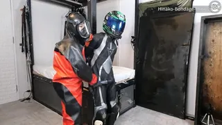 Playing with Viking Diving Suit and Leather Motorcycle Suit Part 2