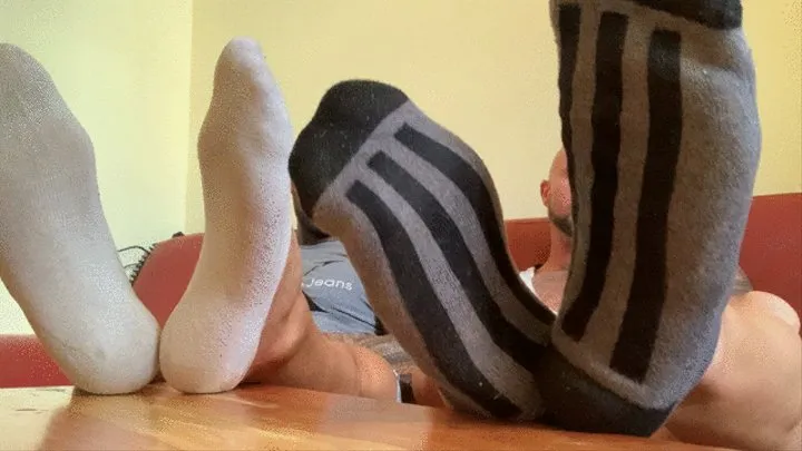 Four Stinky Straight Jock Feet for your face