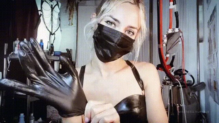 Black Latex Glove Fetish JOI