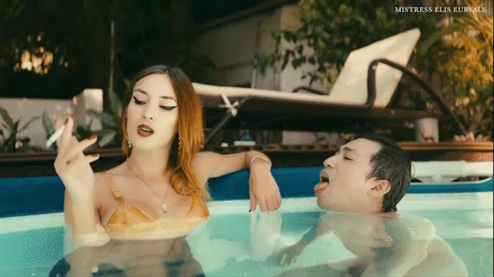 Latex and cigarette in the pool