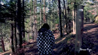 Desperate pee in the forest - by Domino Faye