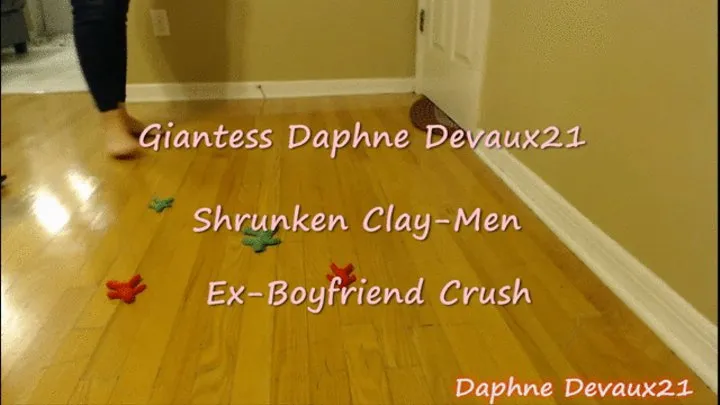 Giantess Daphne Devaux21 Shrunken Clay Men Ex-Boyfriends Crush (Top View)