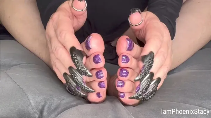 Enchanted Echoes: Nail Jewelry ASMR with Phoenix Stacy's Feet & Fingers