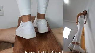 Queen Lytta Blond - SEXY Nurse CBT EP 4 - with 2 angles - First Scarlett Sneakers CBT Ever! - CBT - COCK TRAMPLING - FOOT DOMINATION - FOOT HUMILIATION - BALLBUSTING - COCK SQUEEZE - AMATEUR - FOOT FETISH - SOLES - COCK STOMP