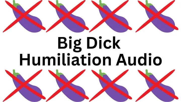 Big Dick Humiliation AUDIO