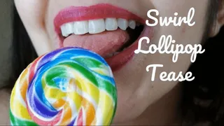 Rainbow Swirl Lollipop Tease