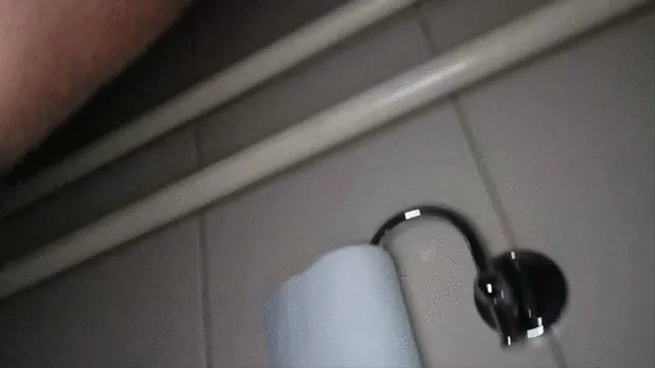 Sexy Closeups in dark toilet by Hand