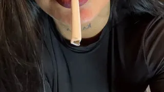 Teasing with my smoke