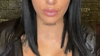 smoking and cleavage custom vid