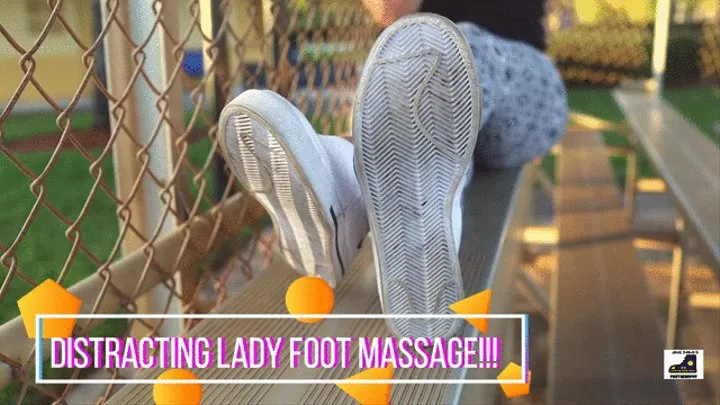 Annoying lady gets a Foot Massage