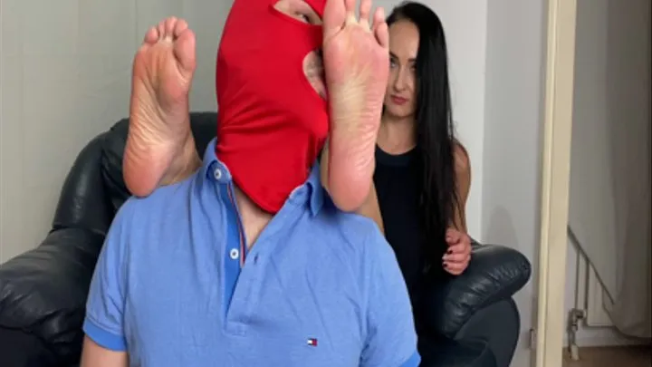 Foot worship foot gagging landlord