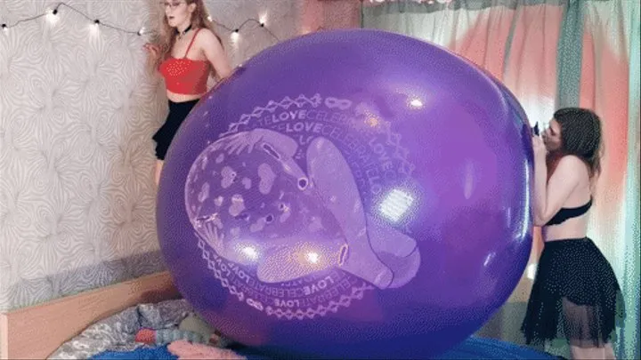 [EPIC] Mariette and Cosette BTP crystal purple printed Cattex 72'' balloon