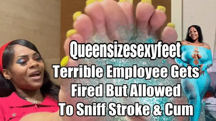 Terrible Employee Gets Fired But Allowed To Sniff Stroke & Cum Stink Feet