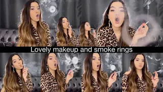 Lovely makeup and smoke rings