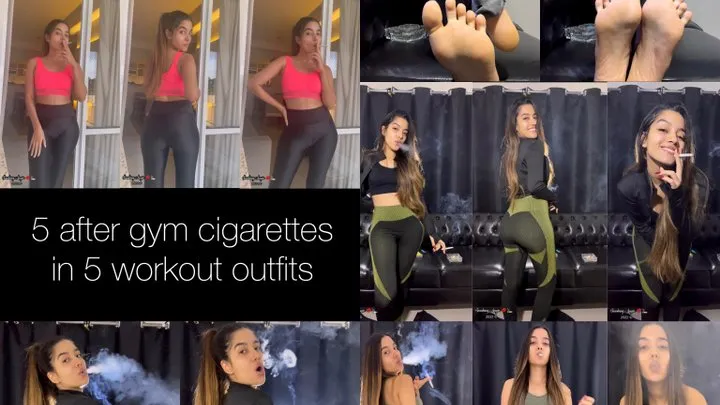 5 after gym cigarettes in 5 workout outfits