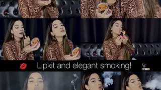 Lipkit and elegant smoking