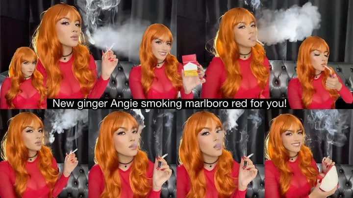 New ginger Angie smoking marlboro red for you!