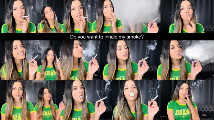 Do you want to inhale my smoke? Come closer, let me blow all of it in your face!