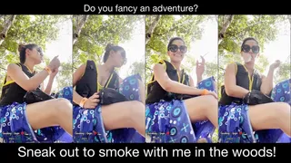 Sneak out to smoke with me in the cenote woods!