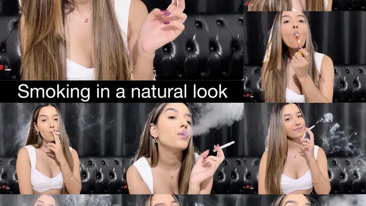 Smoking in a natural look