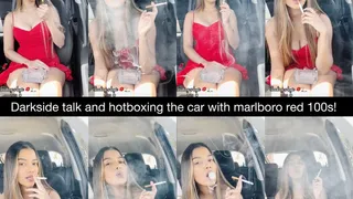 Darkside talk and hotboxing the car with marlboro red 100s! - a custom clip