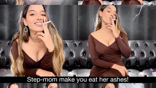 Your hot step-mom make you eat her ashes!