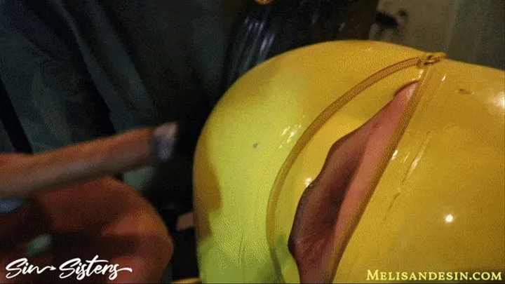 Rubber-prisoner addicted to my cock (Melisande Sin)