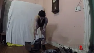 Fbb stomps and destroys a small electric oven CAM 1