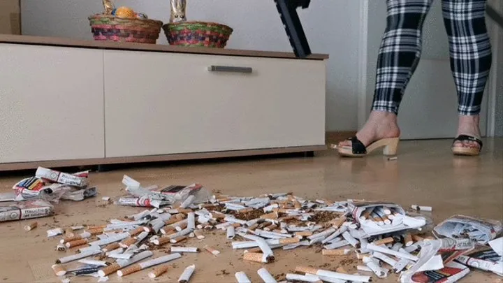 Cigs disposal - vacuuming