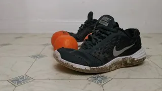 Dirty smoothie made with sneakers