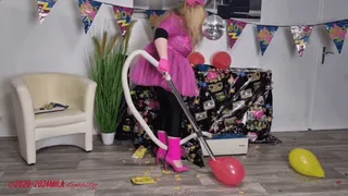 Mila - Back to the 80s - After party vacuuming