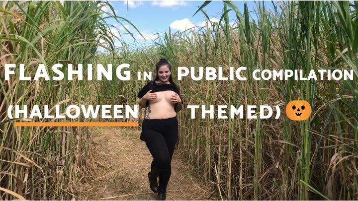 Public Flashing Compilation- Halloween