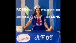 Robin Licks and Drips Ice Cream and Cums